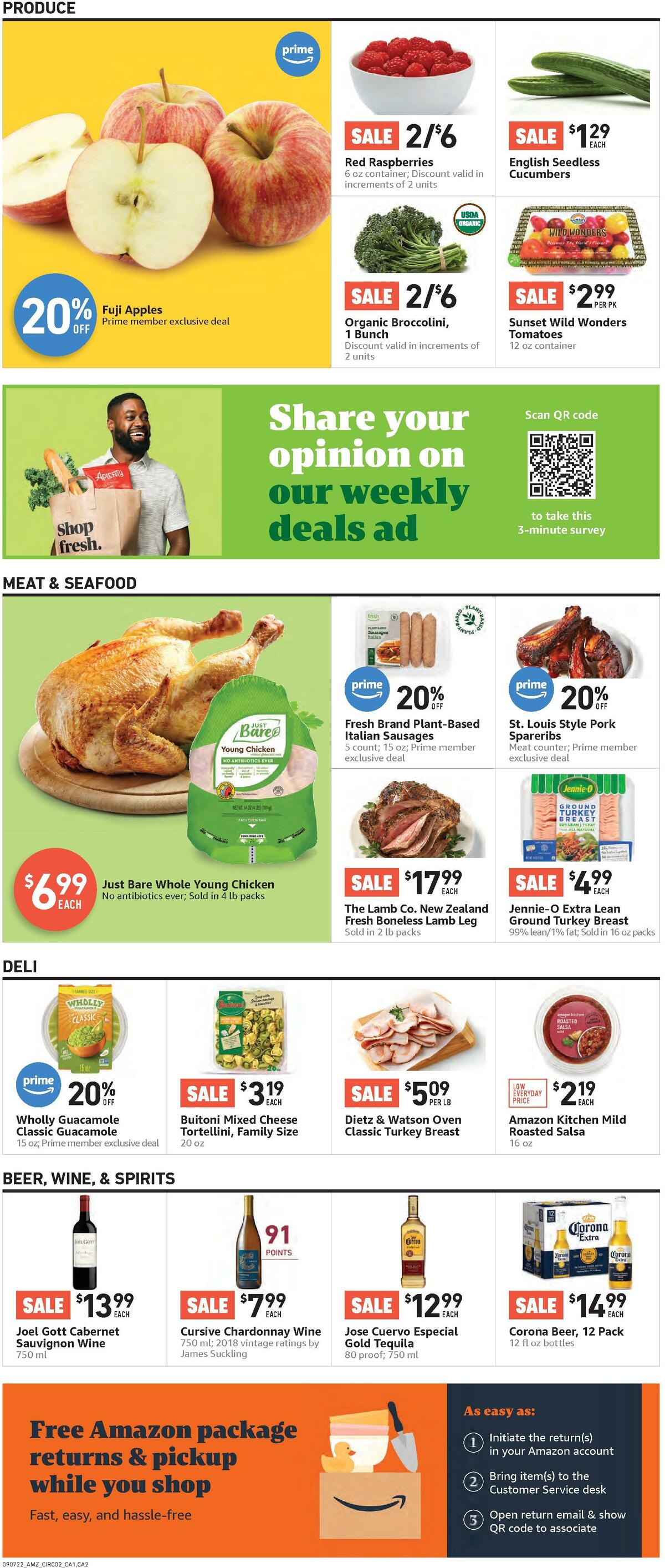 Amazon Fresh Weekly Ad from September 7