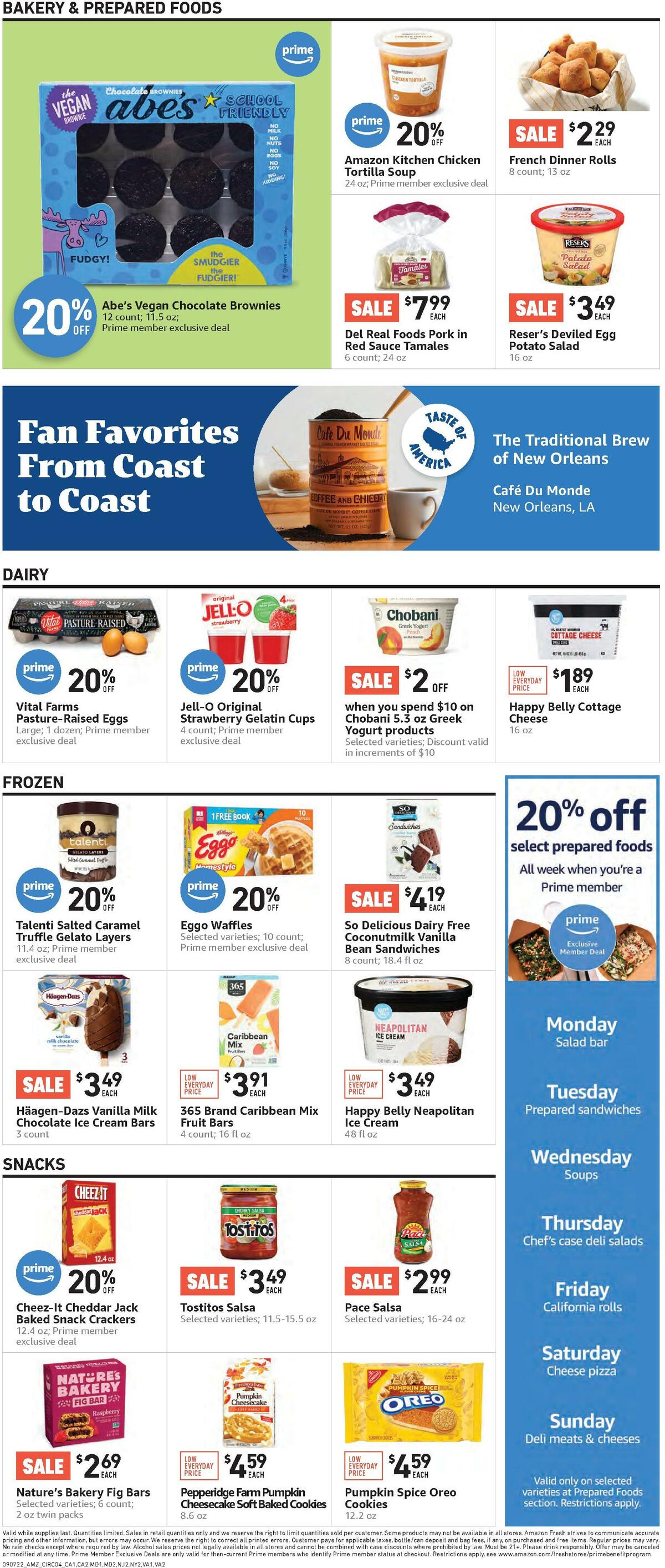 Amazon Fresh Weekly Ad from September 7