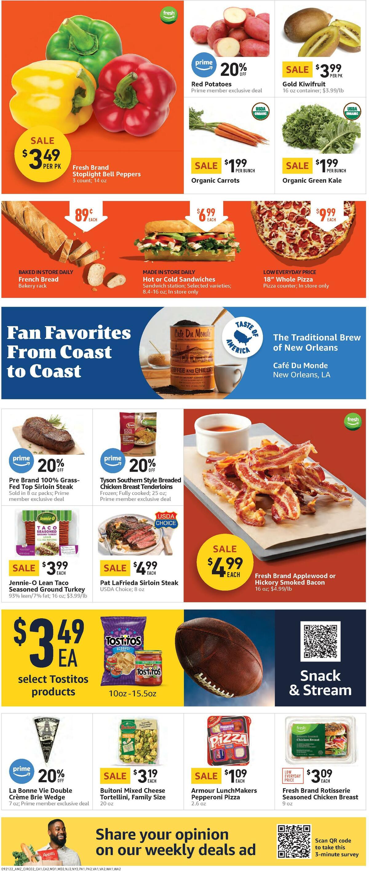 Amazon Fresh Weekly Ad from September 21