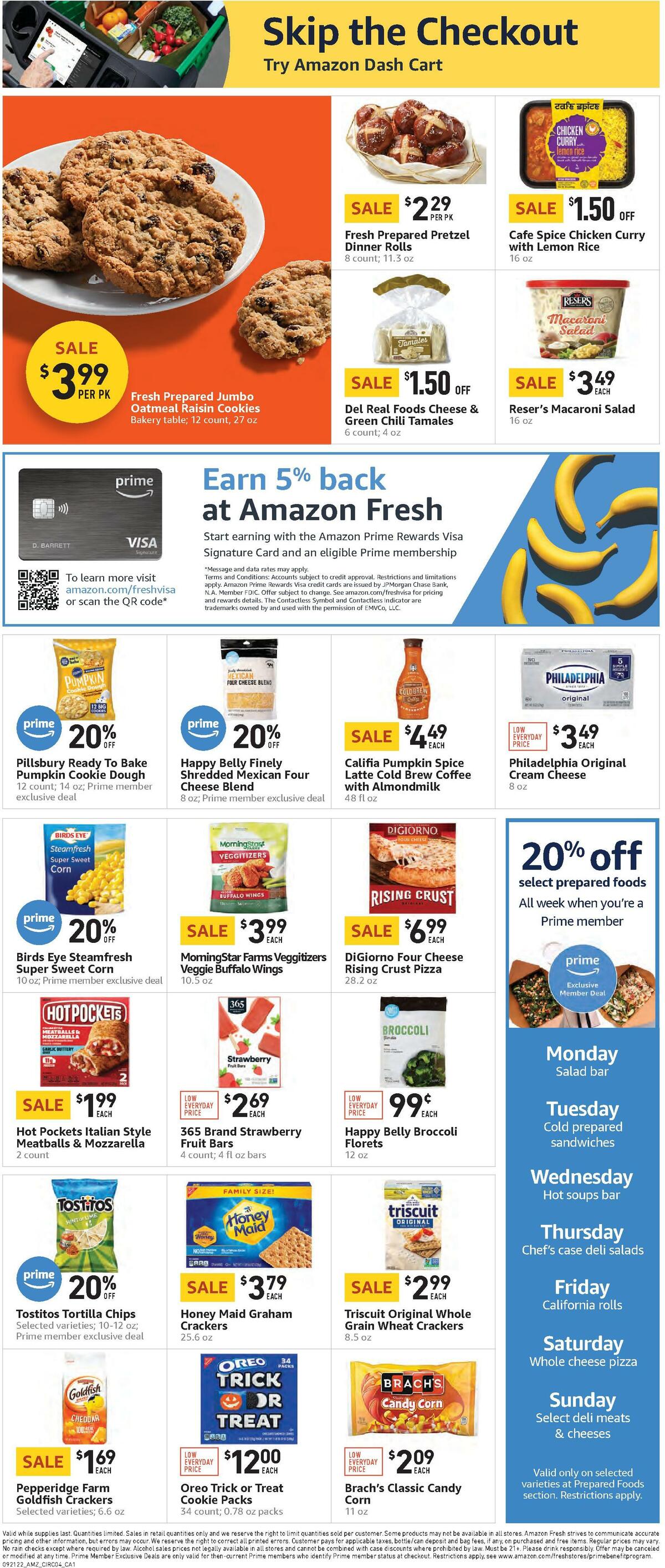 Amazon Fresh Weekly Ad from September 21