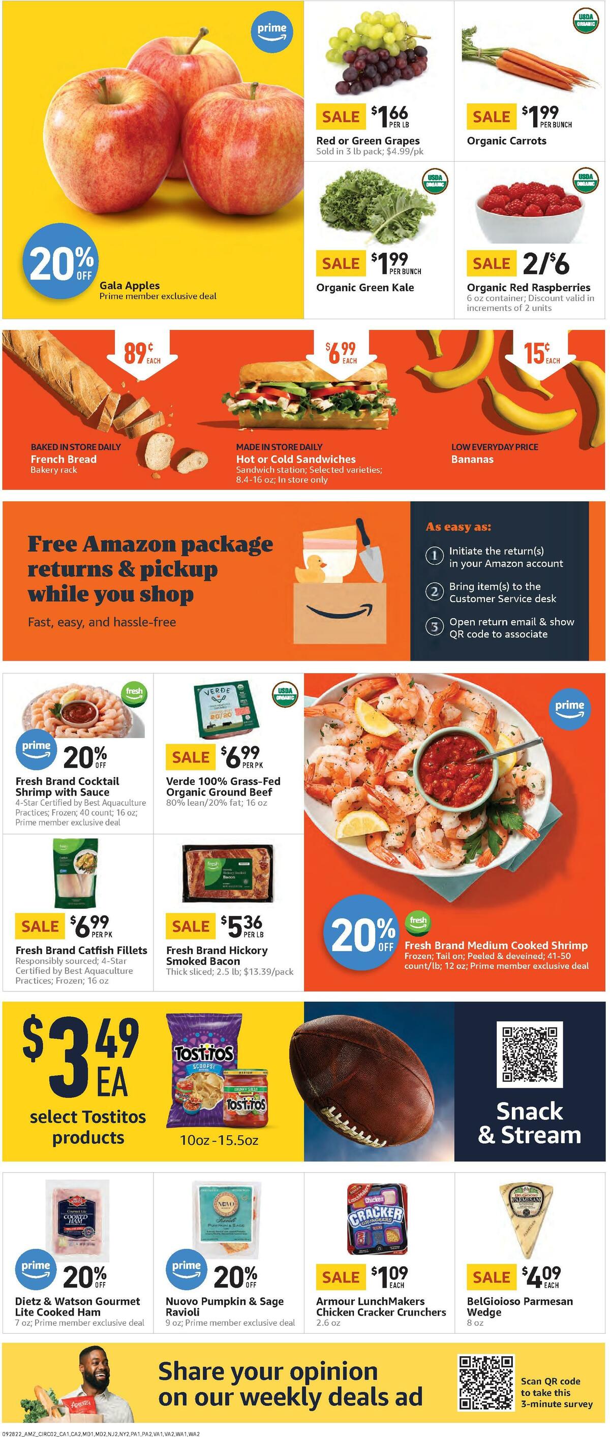 Amazon Fresh Weekly Ad from September 28