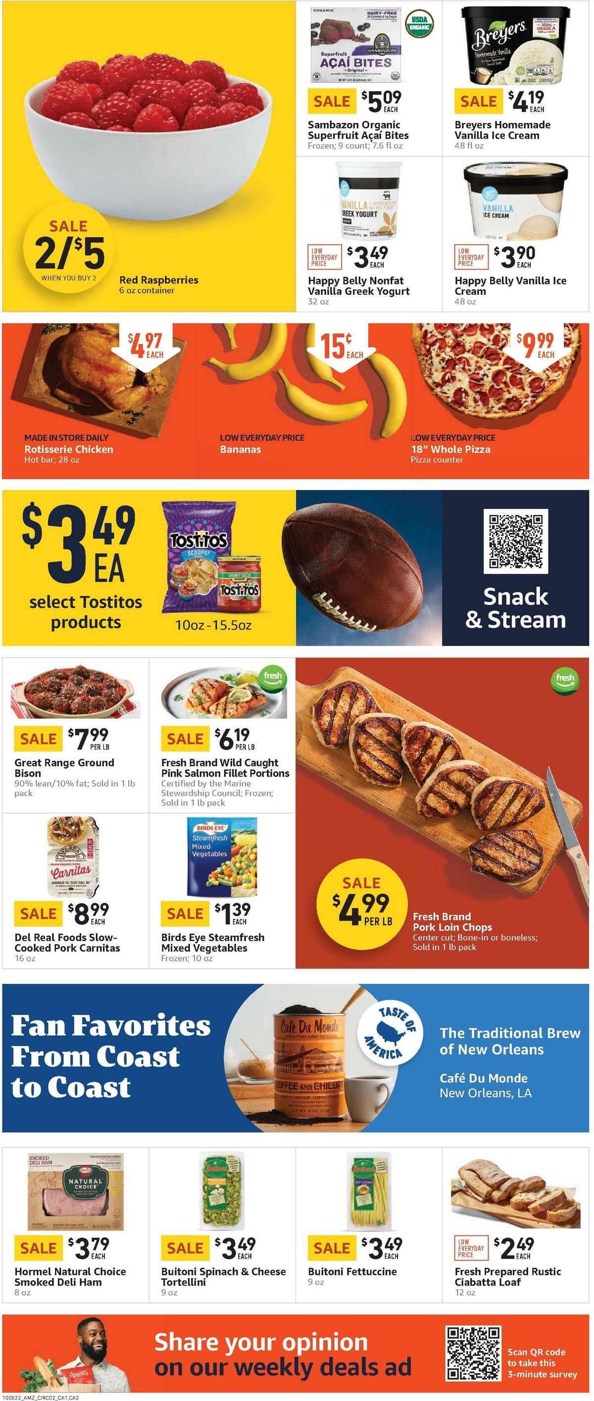 Amazon Fresh Weekly Ad from October 5