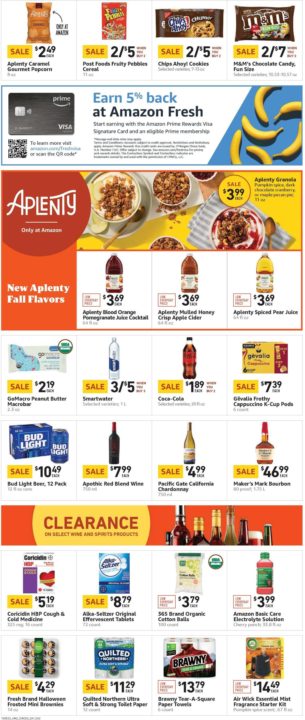 Amazon Fresh Weekly Ad from October 5