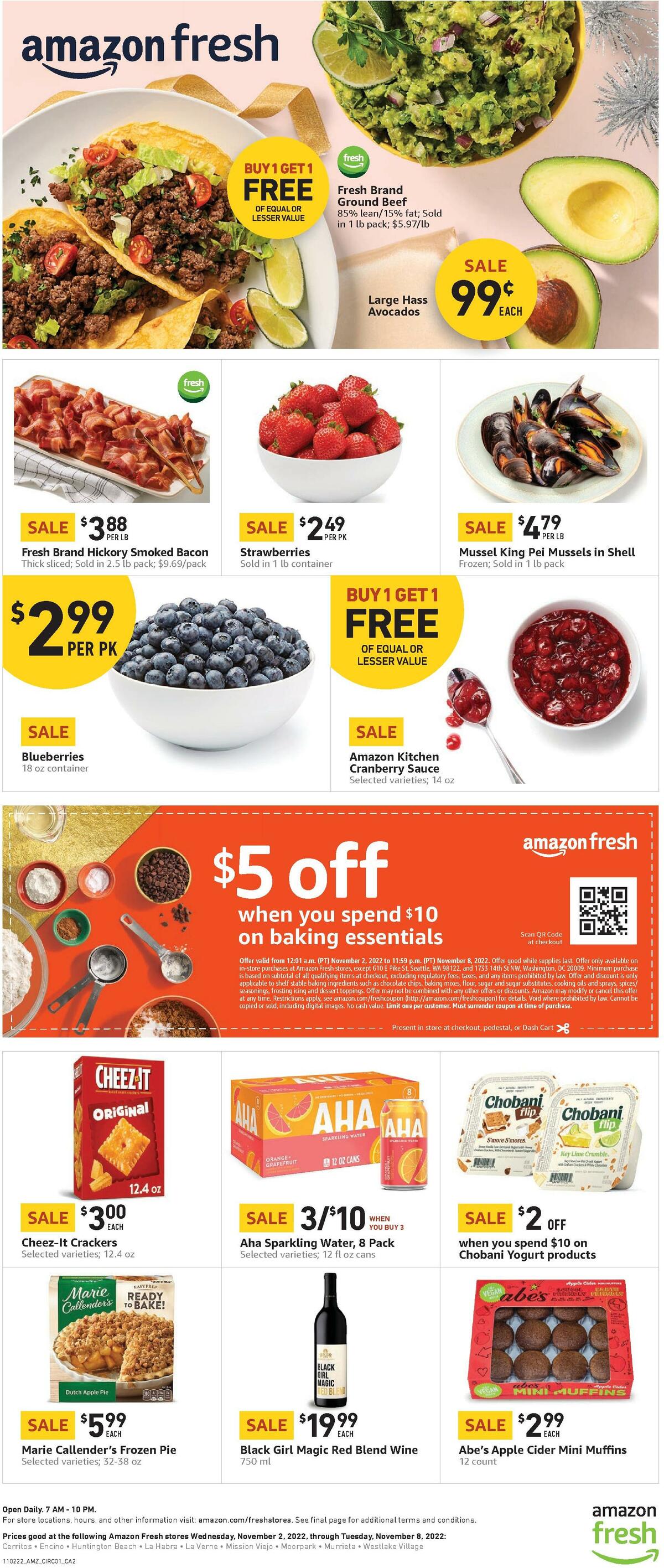 Amazon Fresh Weekly Ad from November 2