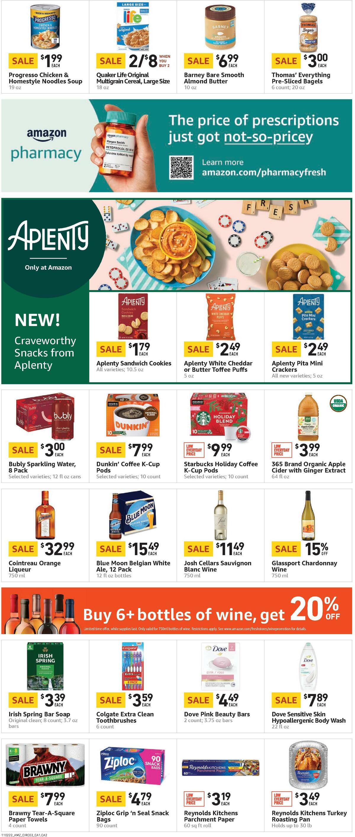 Amazon Fresh Weekly Ad from November 2