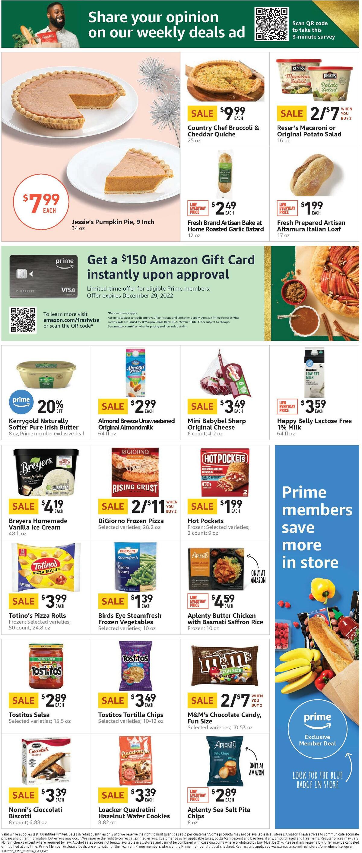 Amazon Fresh Weekly Ad from November 2