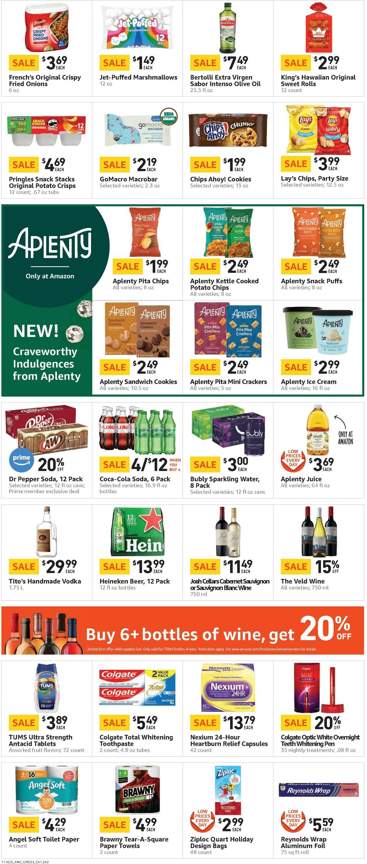 Amazon Fresh Weekly Ad from November 16