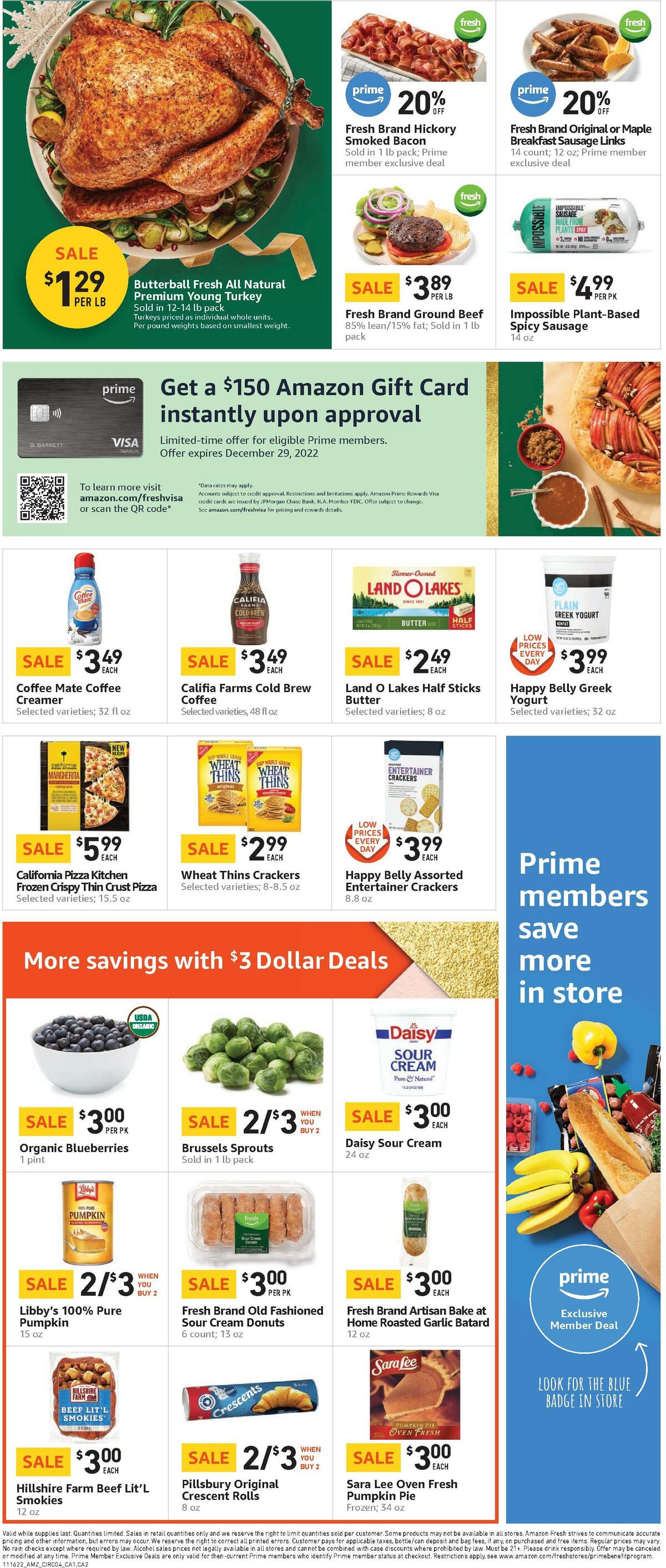 Amazon Fresh Weekly Ad from November 16