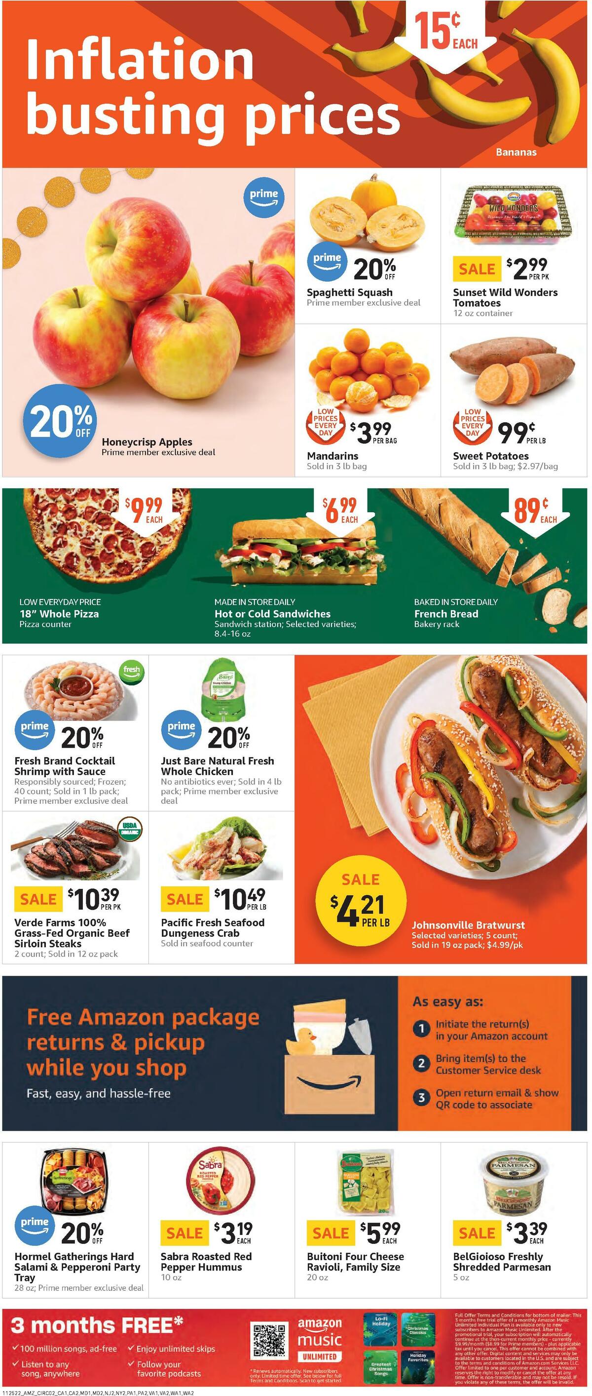 Amazon Fresh Weekly Ad from November 25