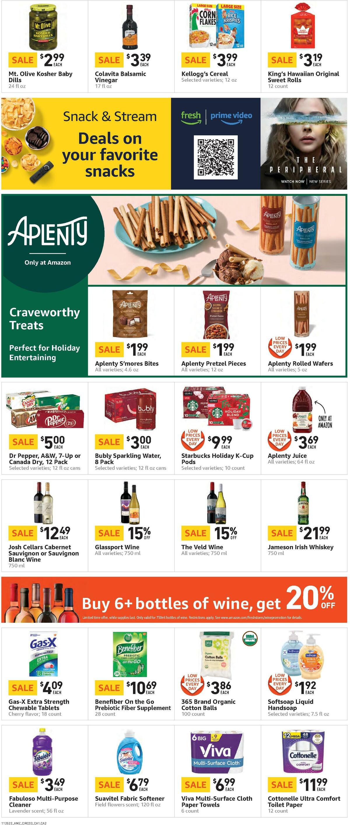 Amazon Fresh Weekly Ad from November 25