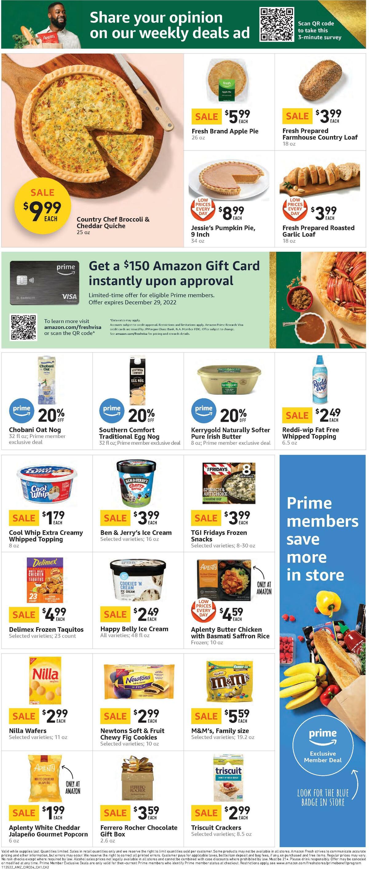 Amazon Fresh Weekly Ad from November 25