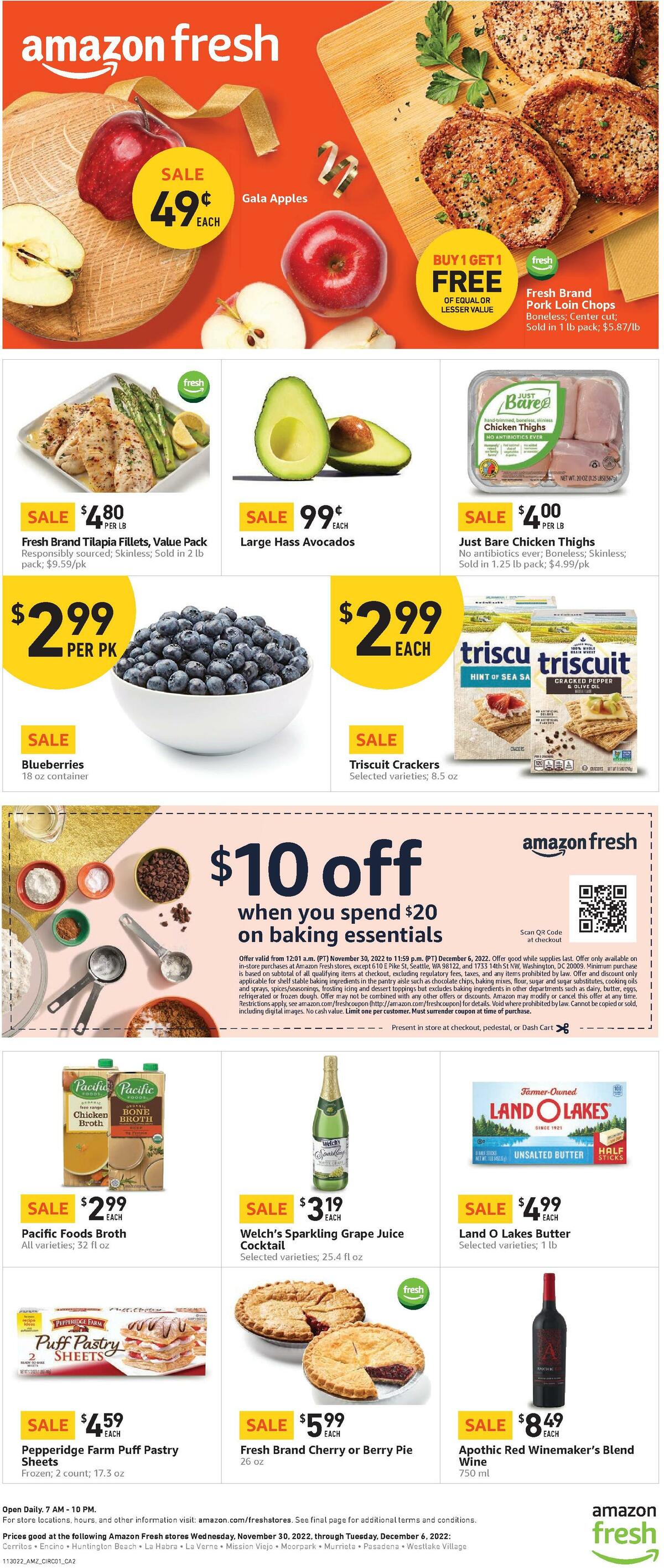 Amazon Fresh Weekly Ad from November 30