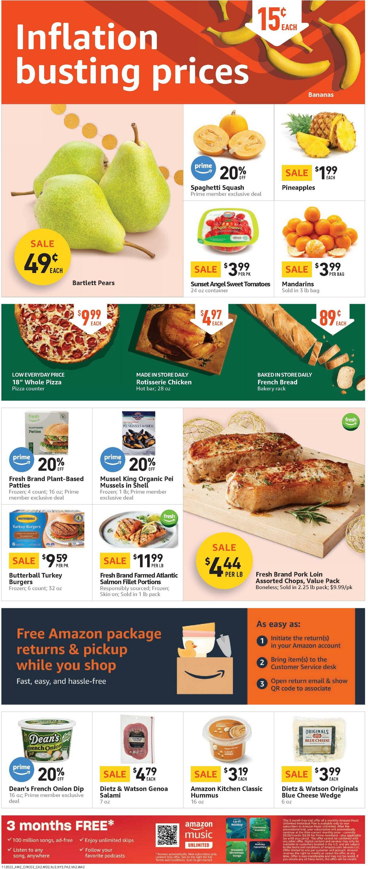 Amazon Fresh Weekly Ad from November 30