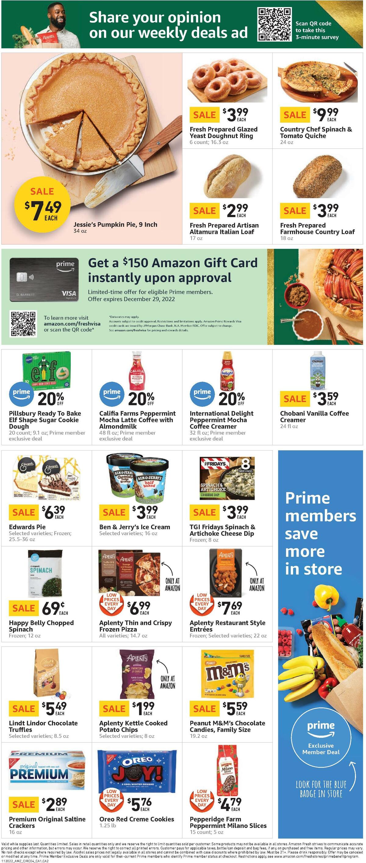 Amazon Fresh Weekly Ad from November 30