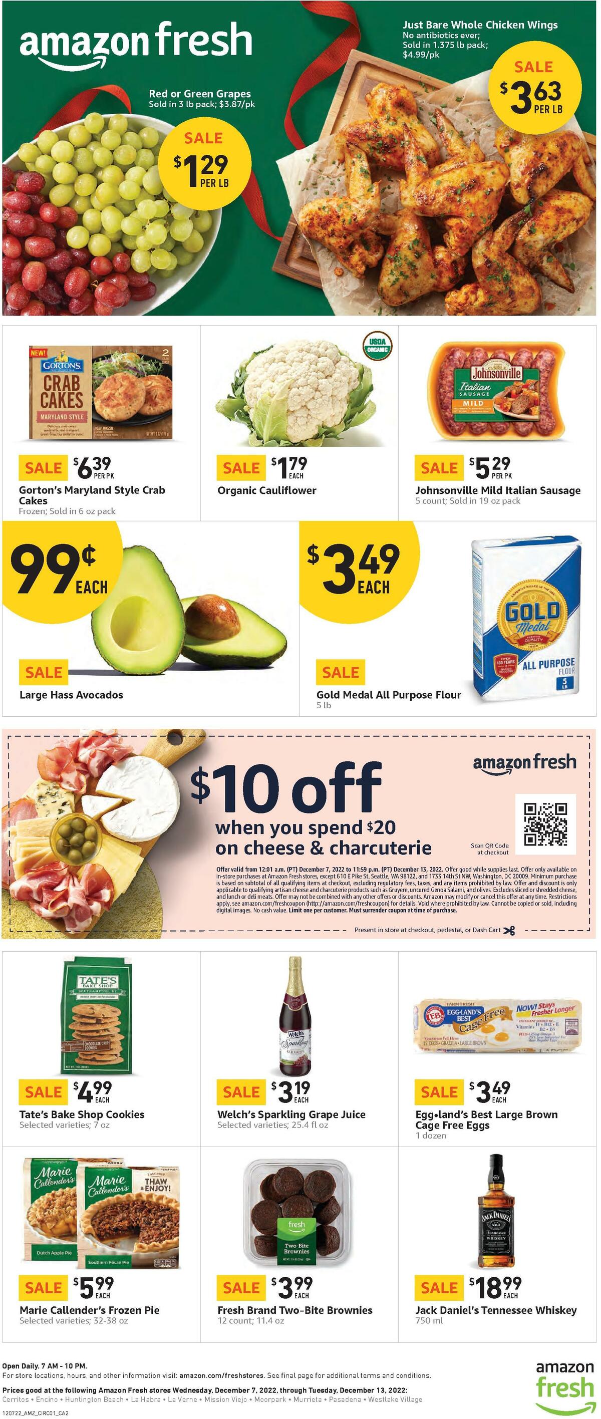 Amazon Fresh Weekly Ad from December 7
