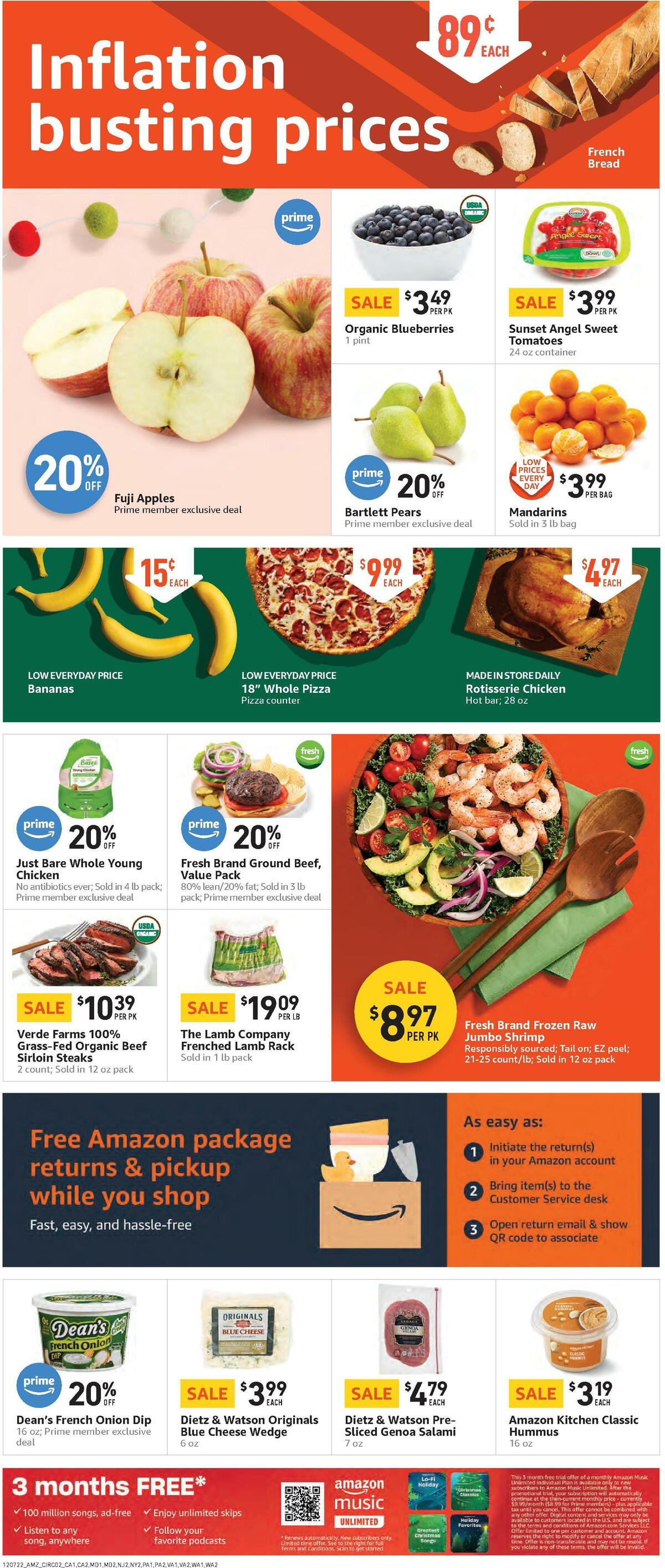 Amazon Fresh Weekly Ad from December 7