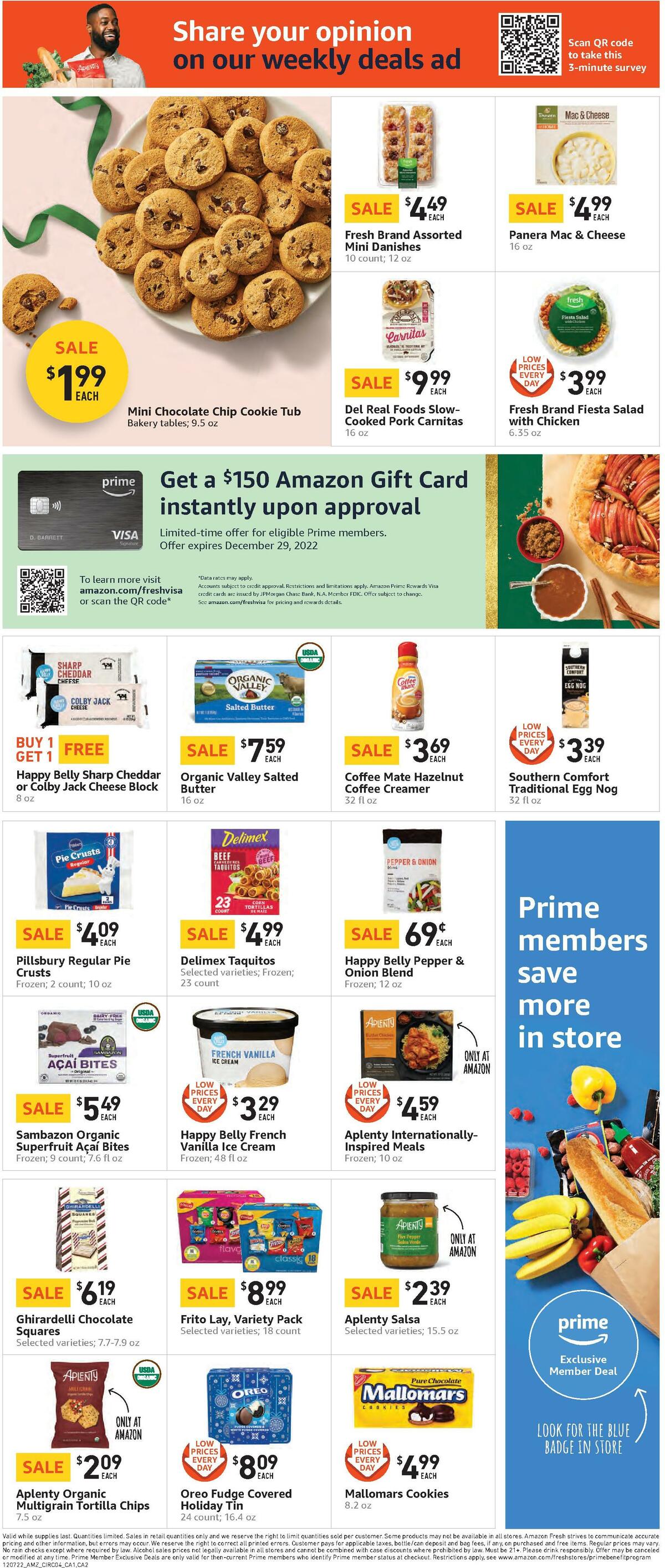 Amazon Fresh Weekly Ad from December 7
