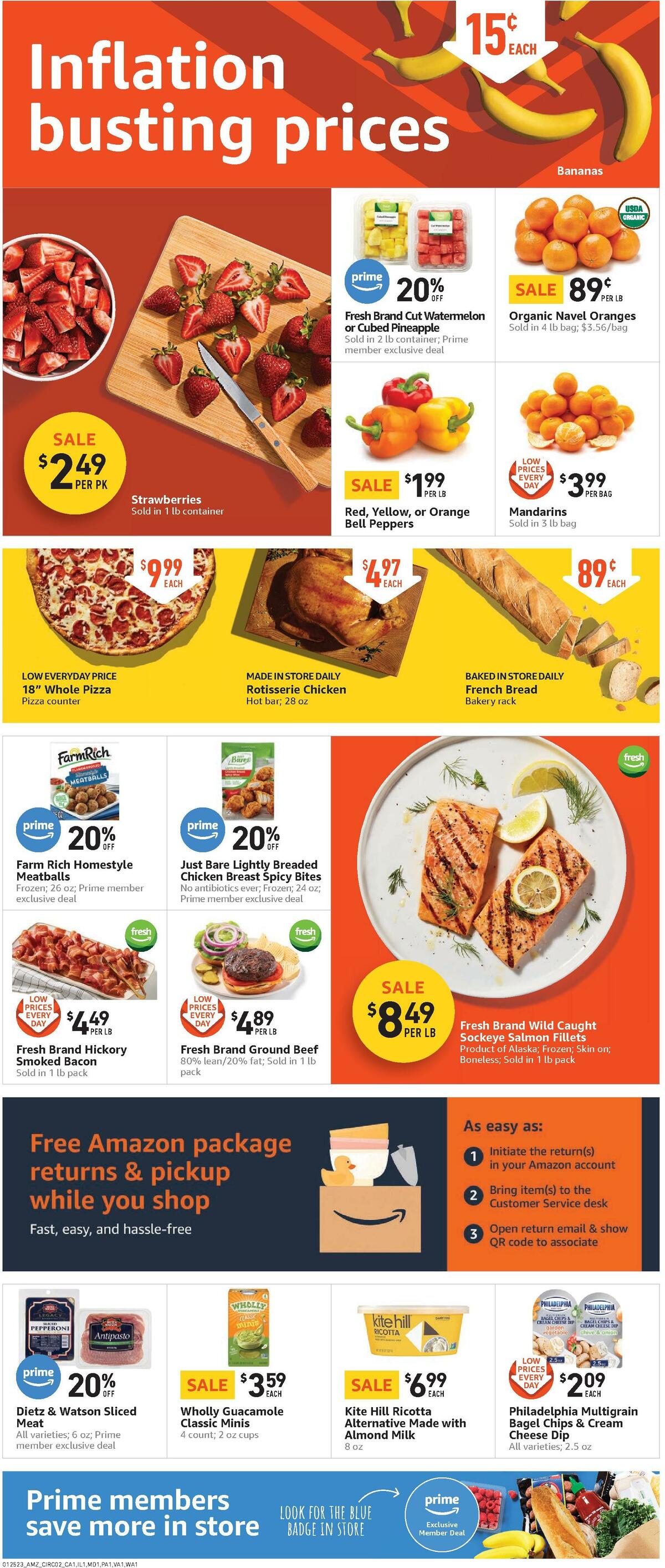 Amazon Fresh Weekly Ad from January 25