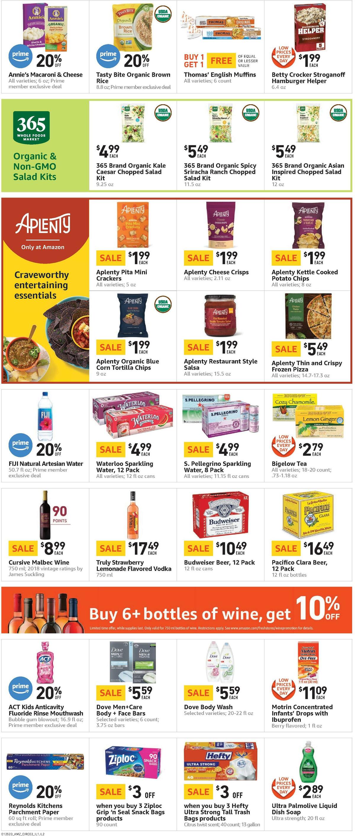 Amazon Fresh Weekly Ad from January 25