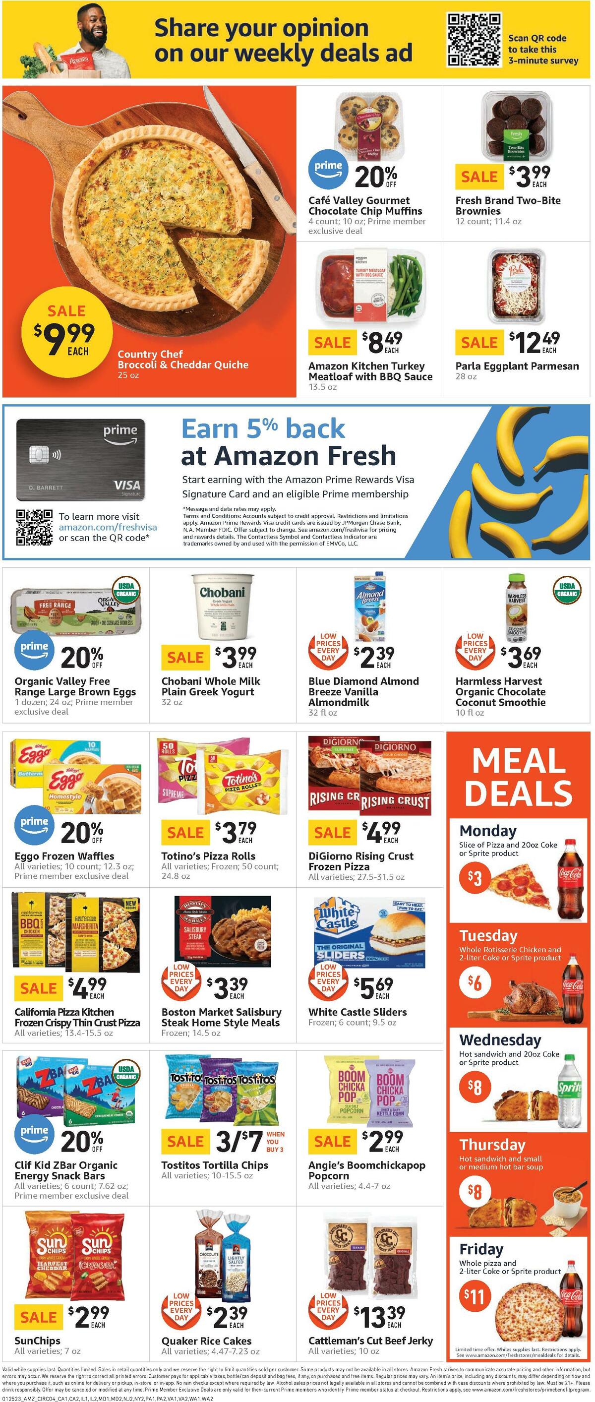 Amazon Fresh Weekly Ad from January 25