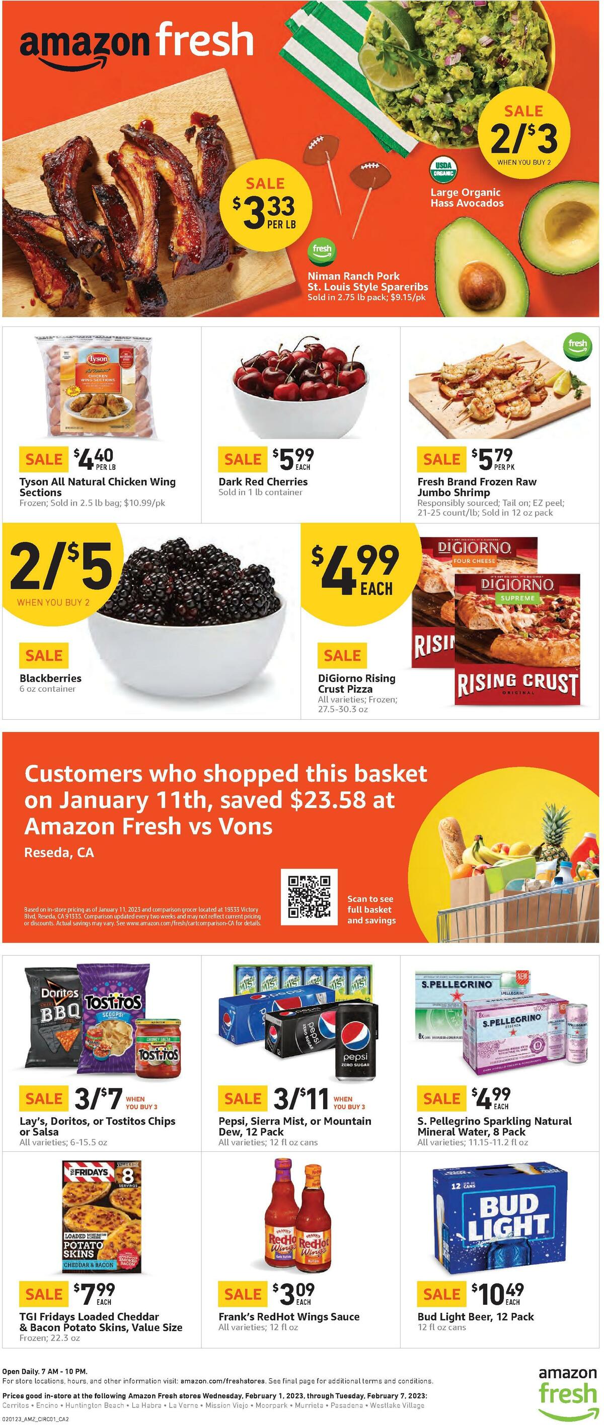 Amazon Fresh Weekly Ad from February 1
