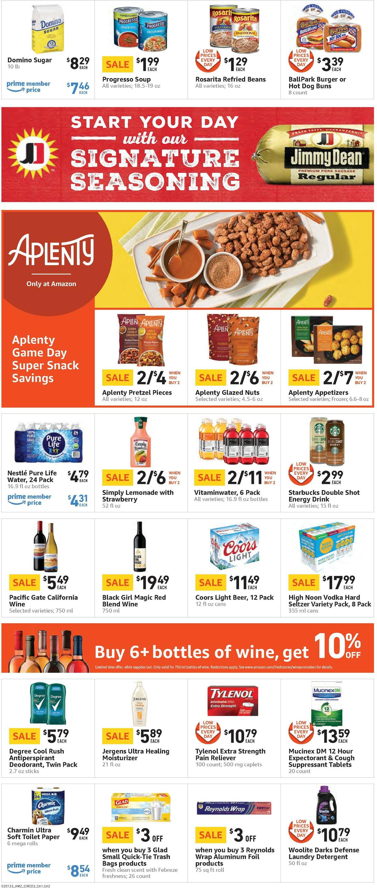 Amazon Fresh Weekly Ad from February 1