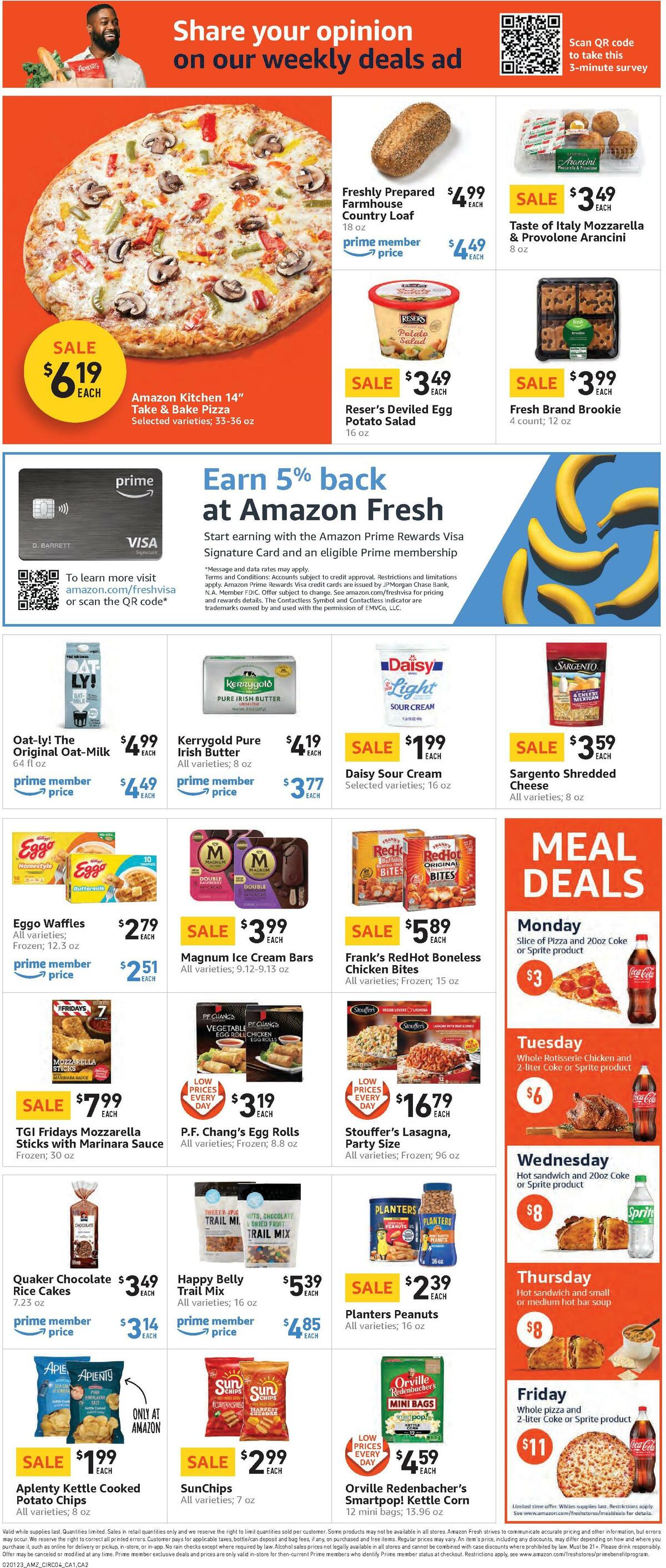 Amazon Fresh Weekly Ad from February 1