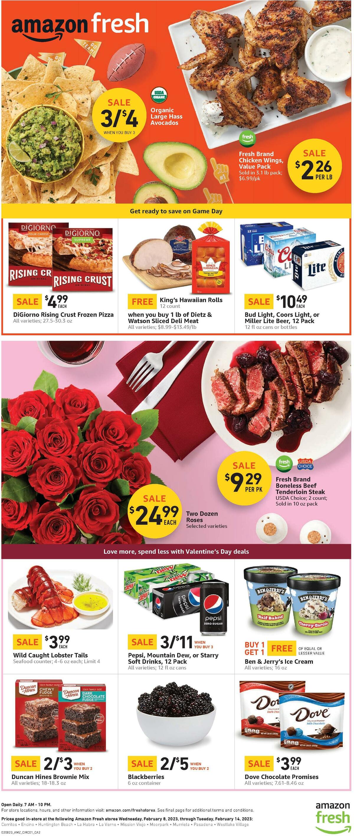 Amazon Fresh Weekly Ad from February 8