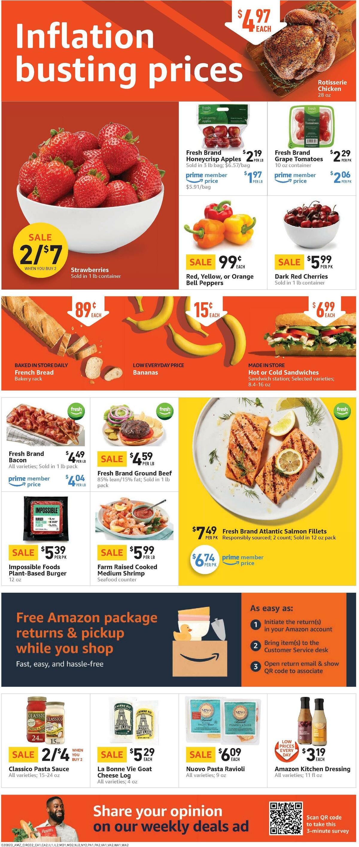 Amazon Fresh Weekly Ad from February 8