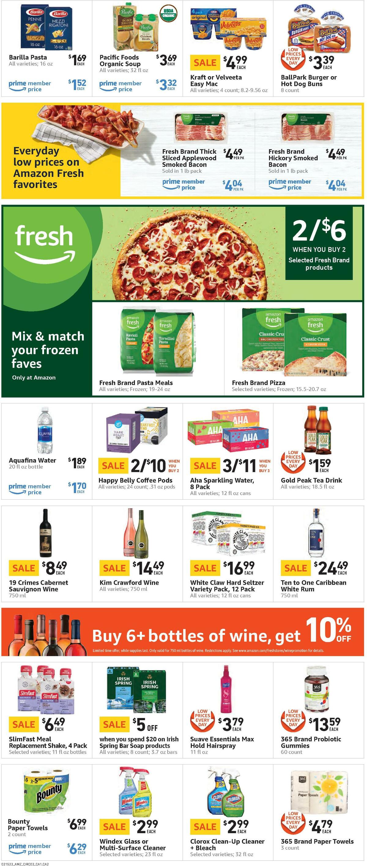 Amazon Fresh Weekly Ad from February 15