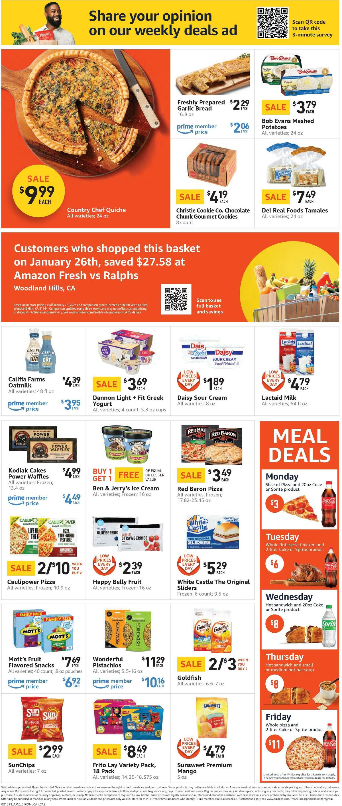 Amazon Fresh Weekly Ad from February 15