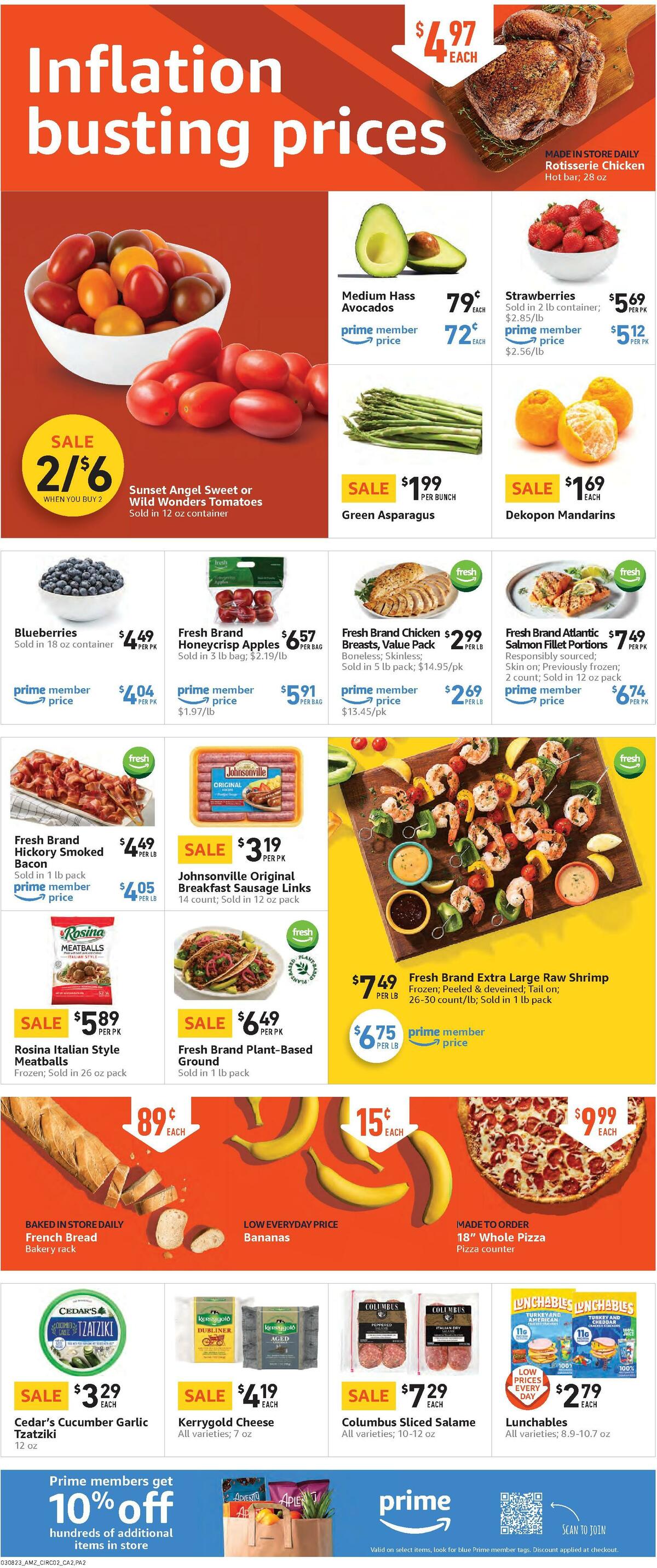 Amazon Fresh Weekly Ad from March 8