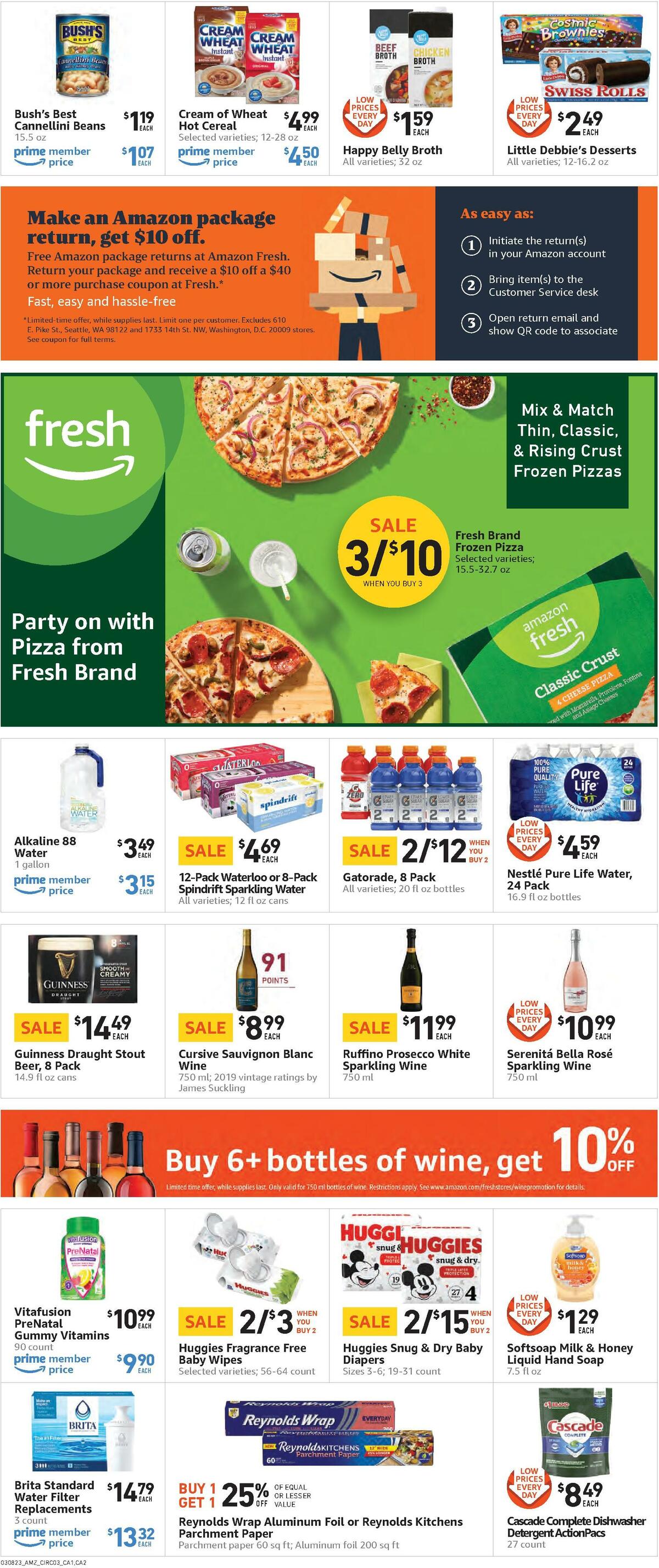 Amazon Fresh Weekly Ad from March 8