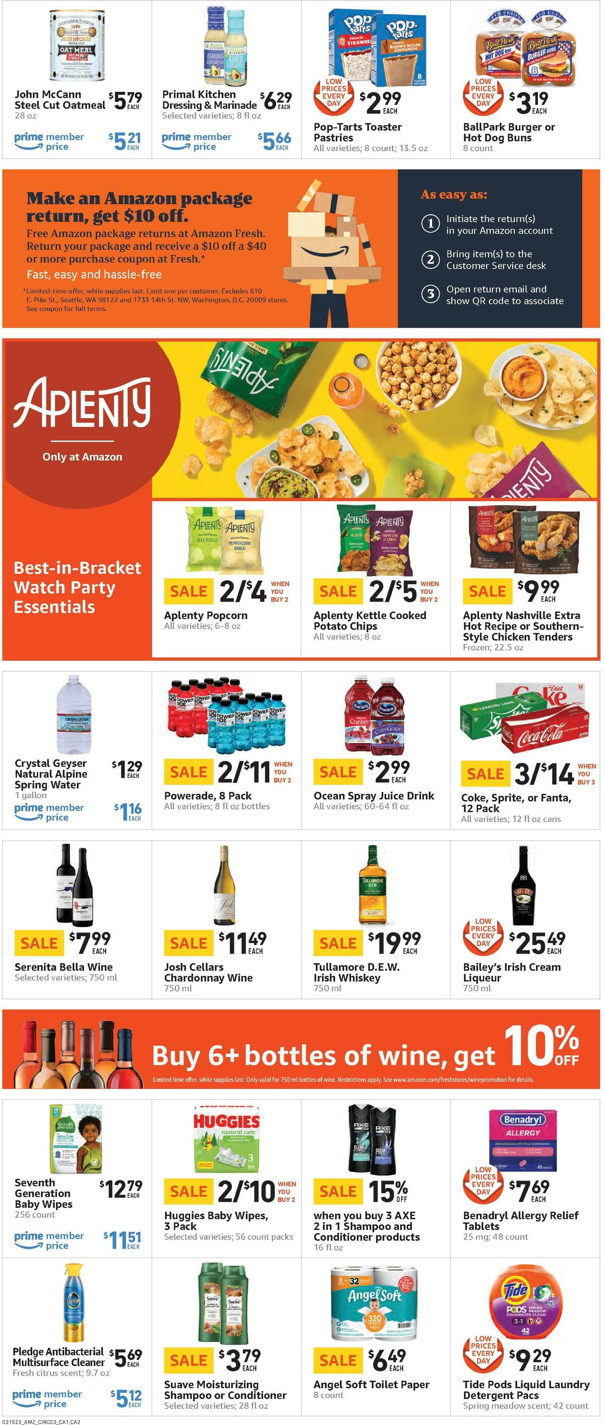 Amazon Fresh Weekly Ad from March 15