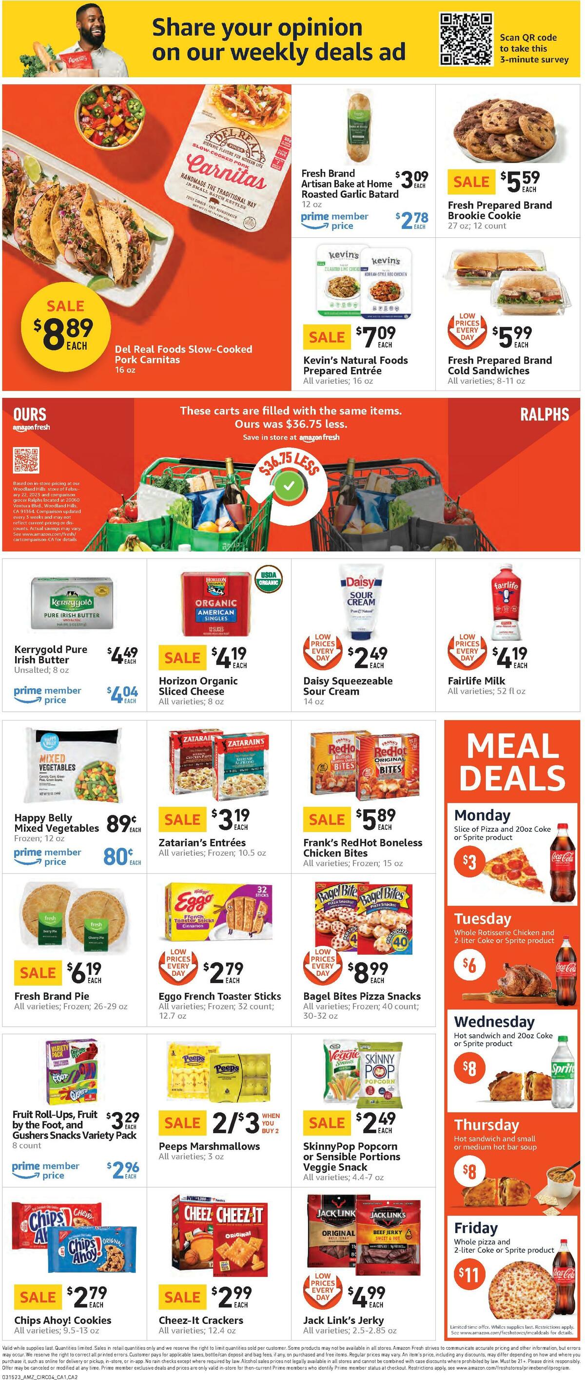 Amazon Fresh Weekly Ad from March 15