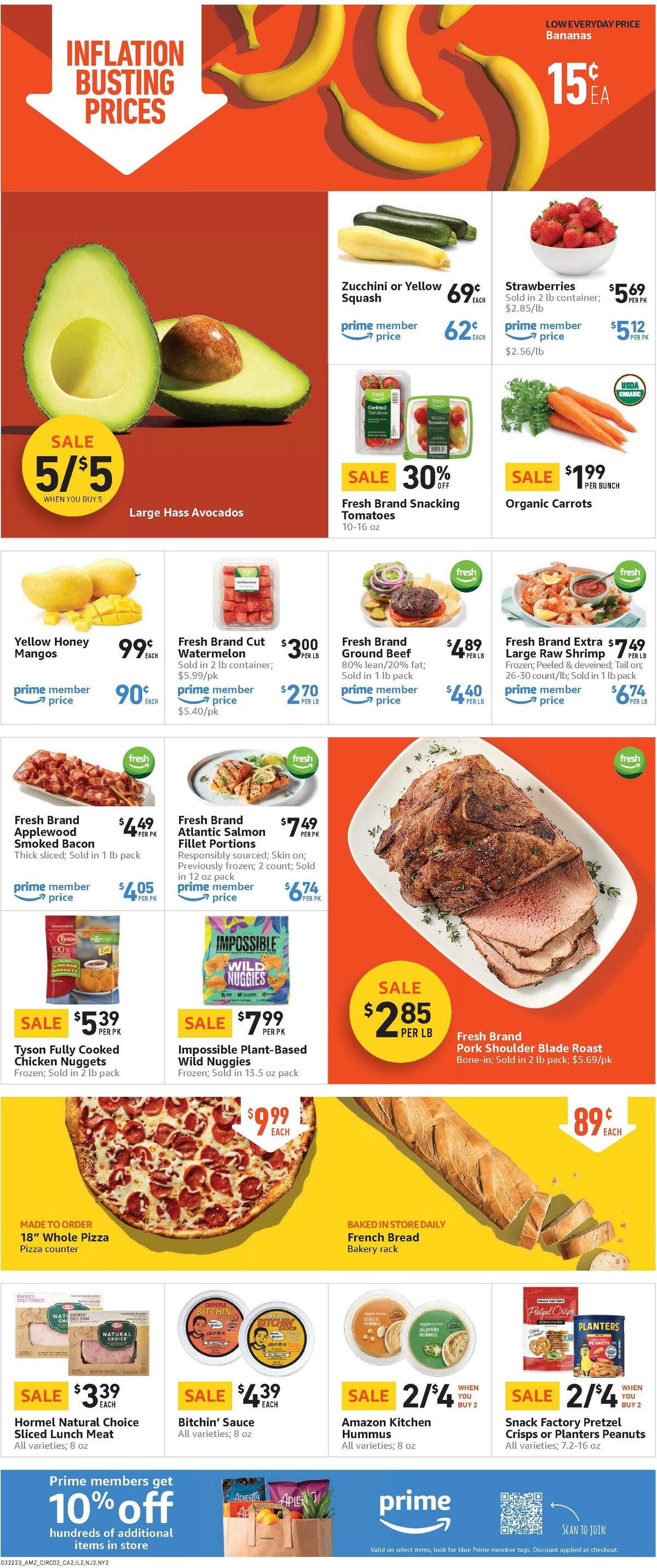 Amazon Fresh Weekly Ad from March 22