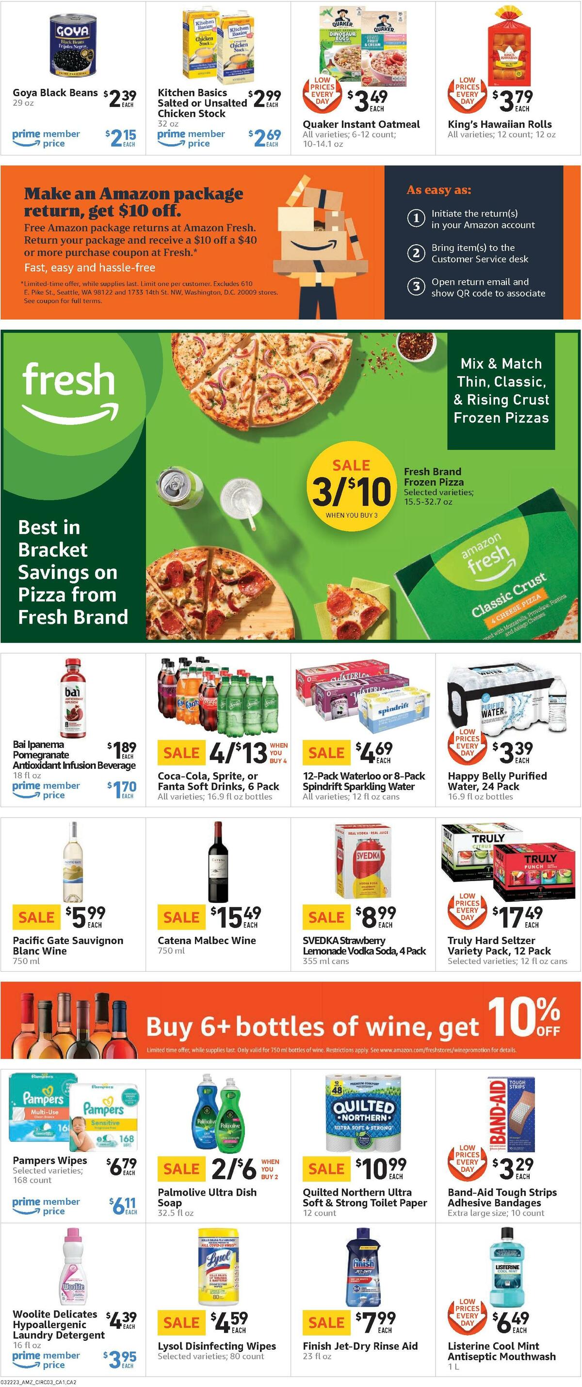 Amazon Fresh Weekly Ad from March 22