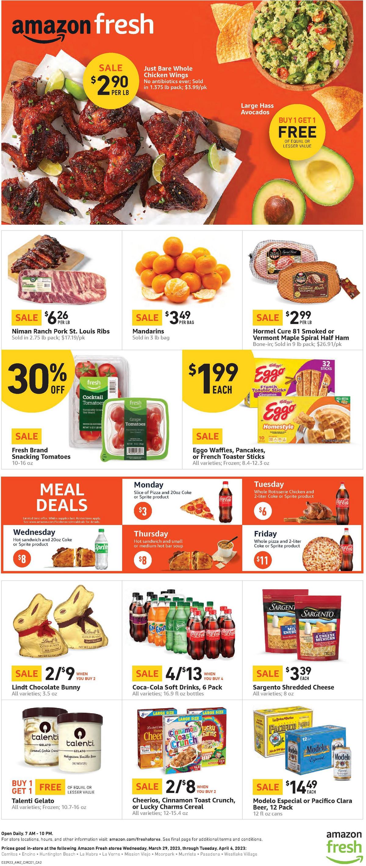 Amazon Fresh Weekly Ad from March 29
