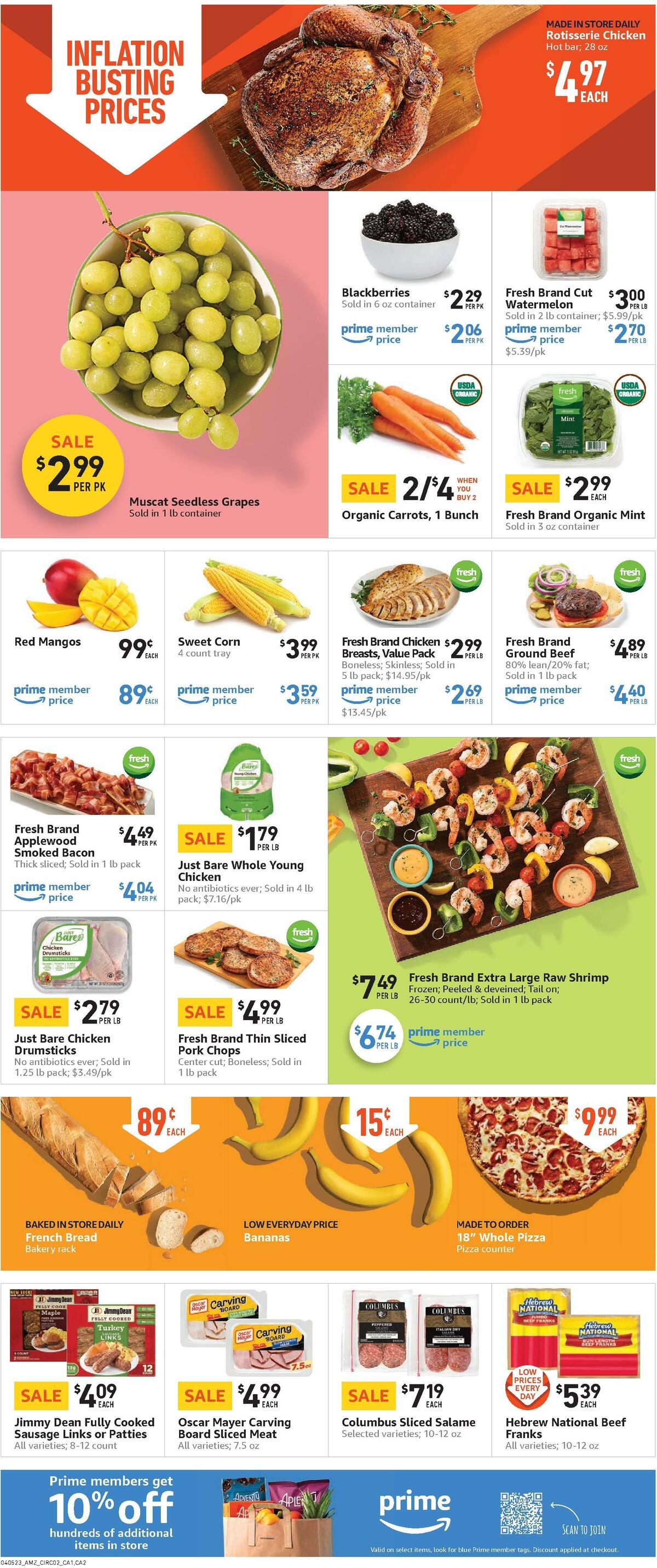 Amazon Fresh Weekly Ad from April 5