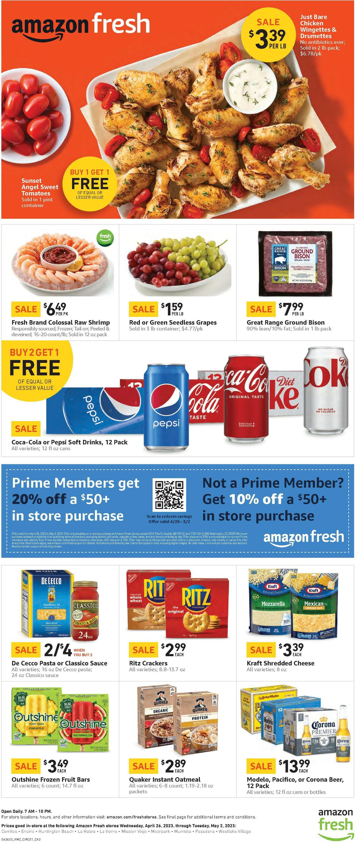 Amazon Fresh Weekly Ad from April 26