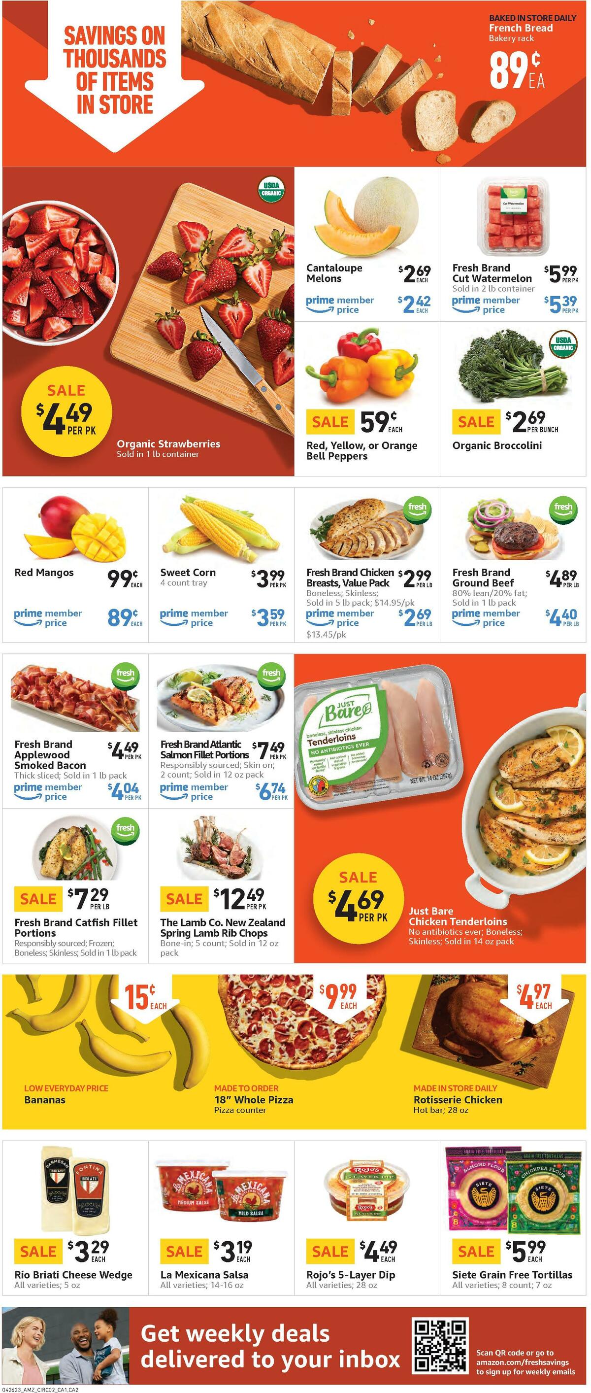 Amazon Fresh Weekly Ad from April 26