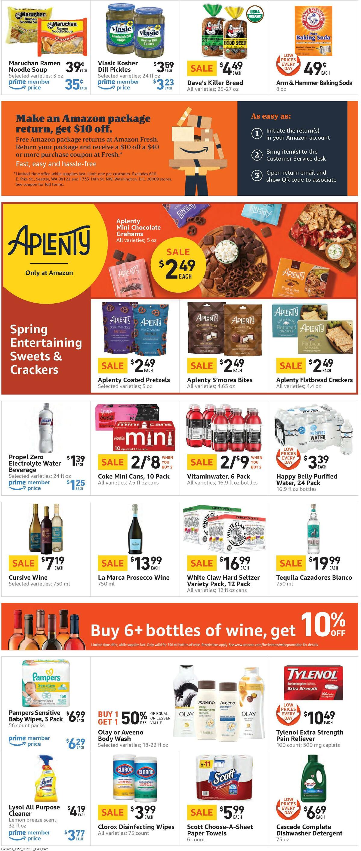 Amazon Fresh Weekly Ad from April 26