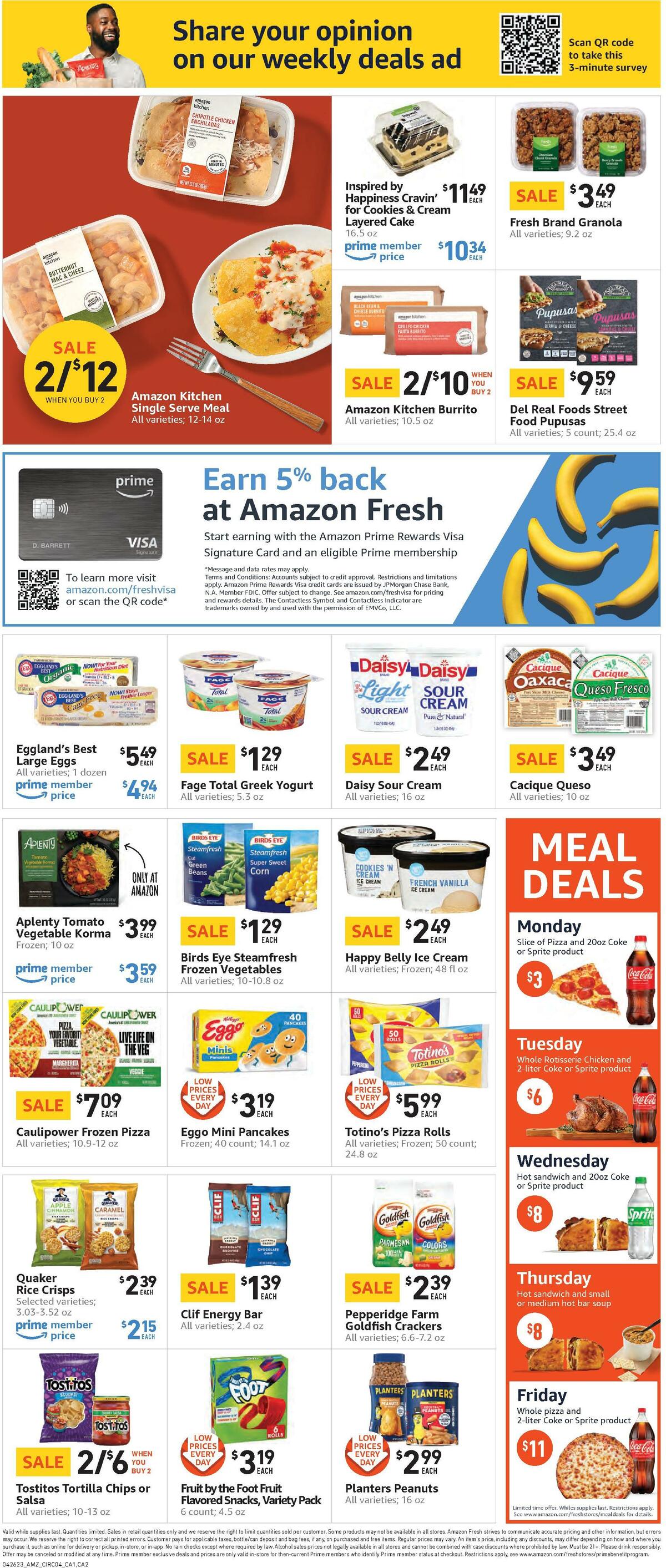 Amazon Fresh Weekly Ad from April 26