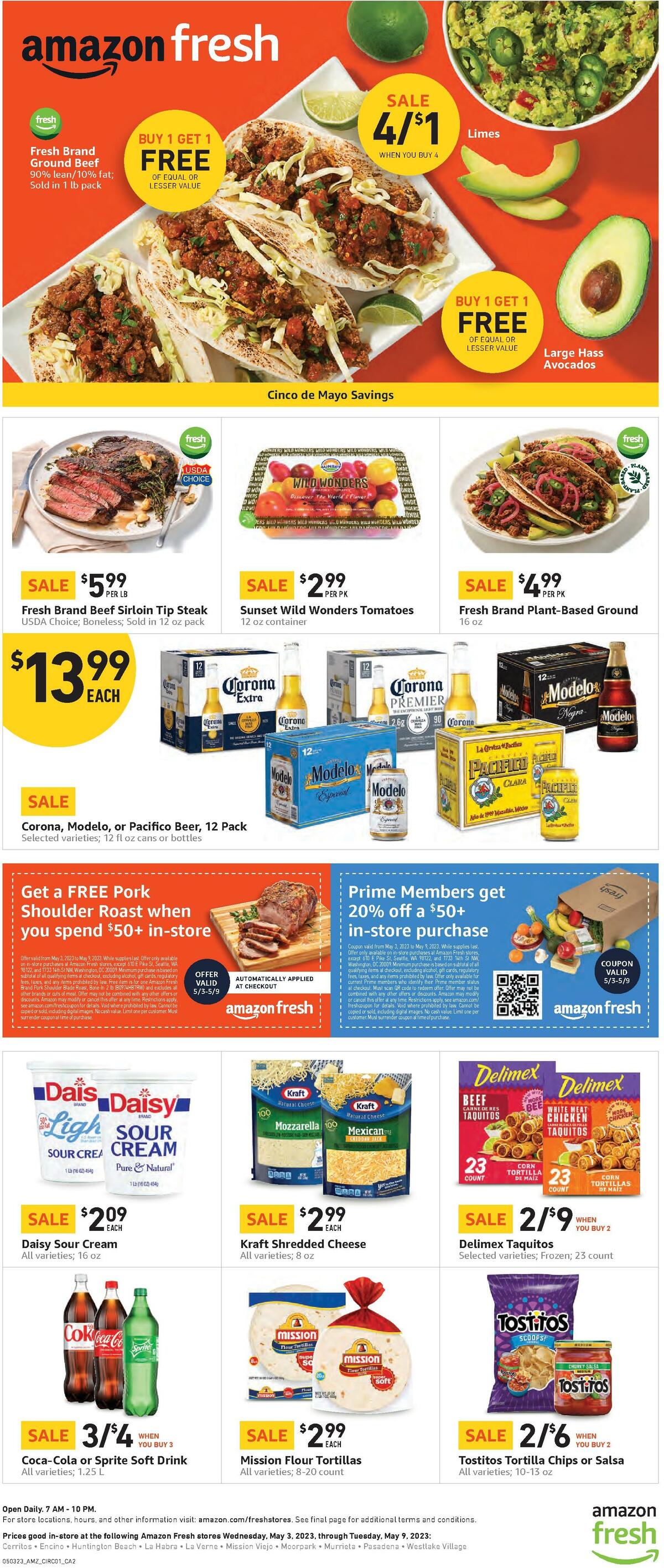 Amazon Fresh Weekly Ad from May 3