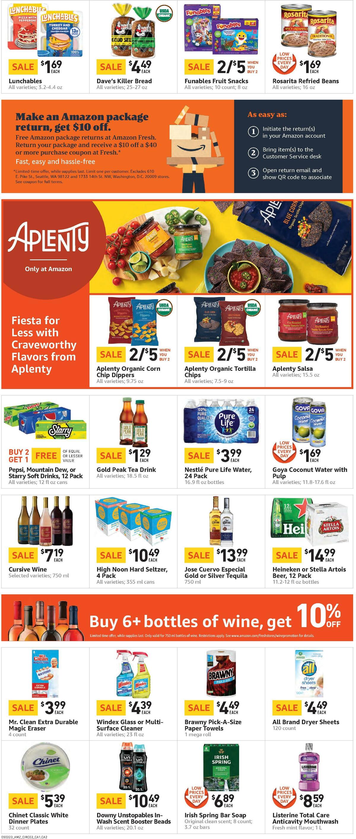 Amazon Fresh Weekly Ad from May 3