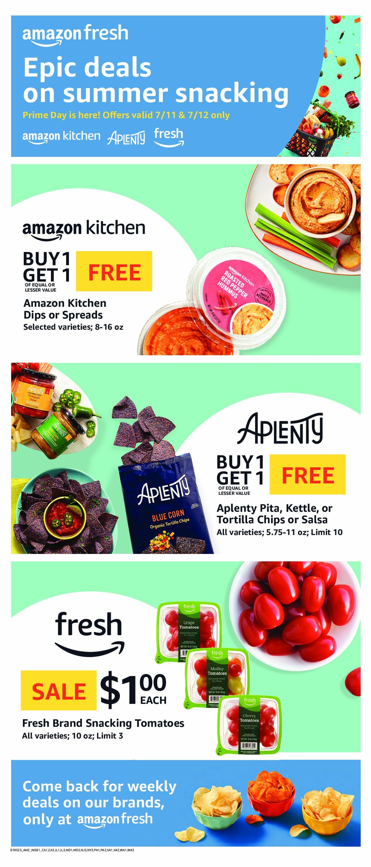 Amazon Fresh Weekly Ad from July 5