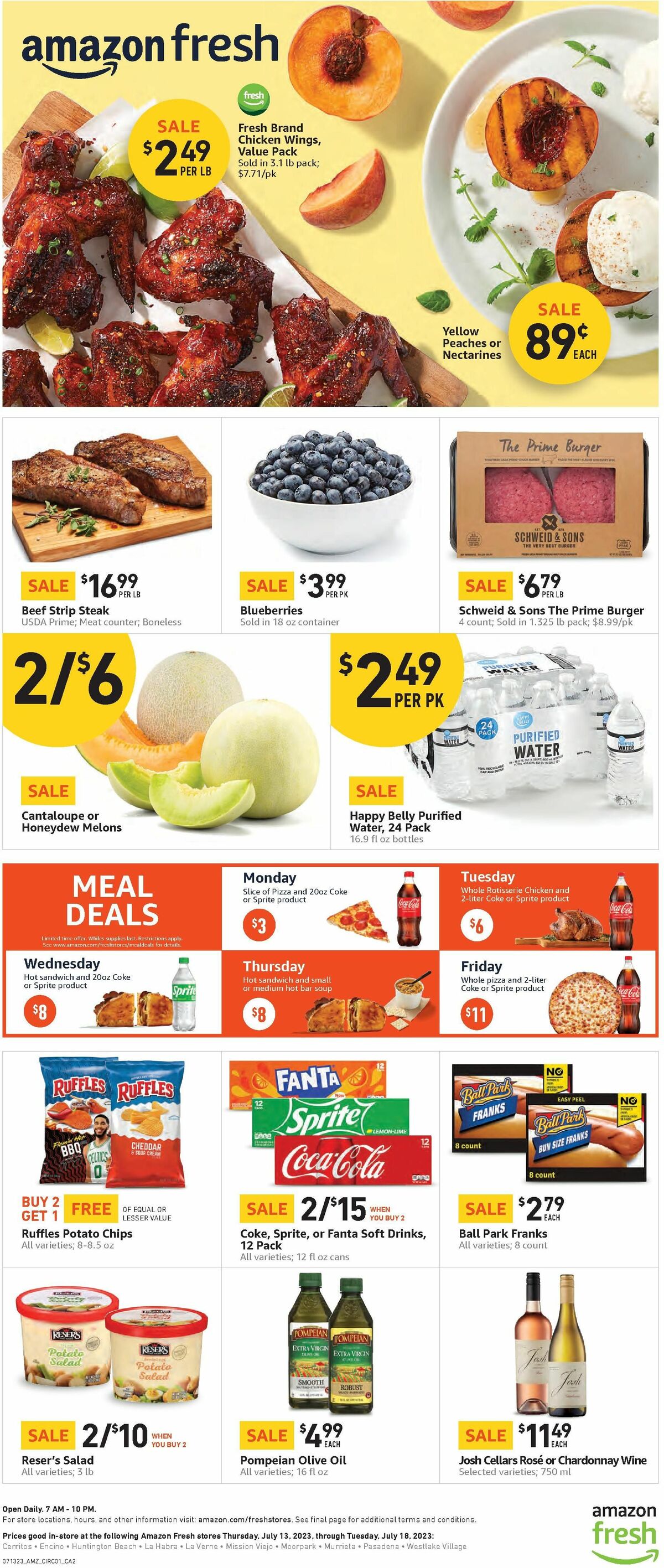 Amazon Fresh Weekly Ad from July 13