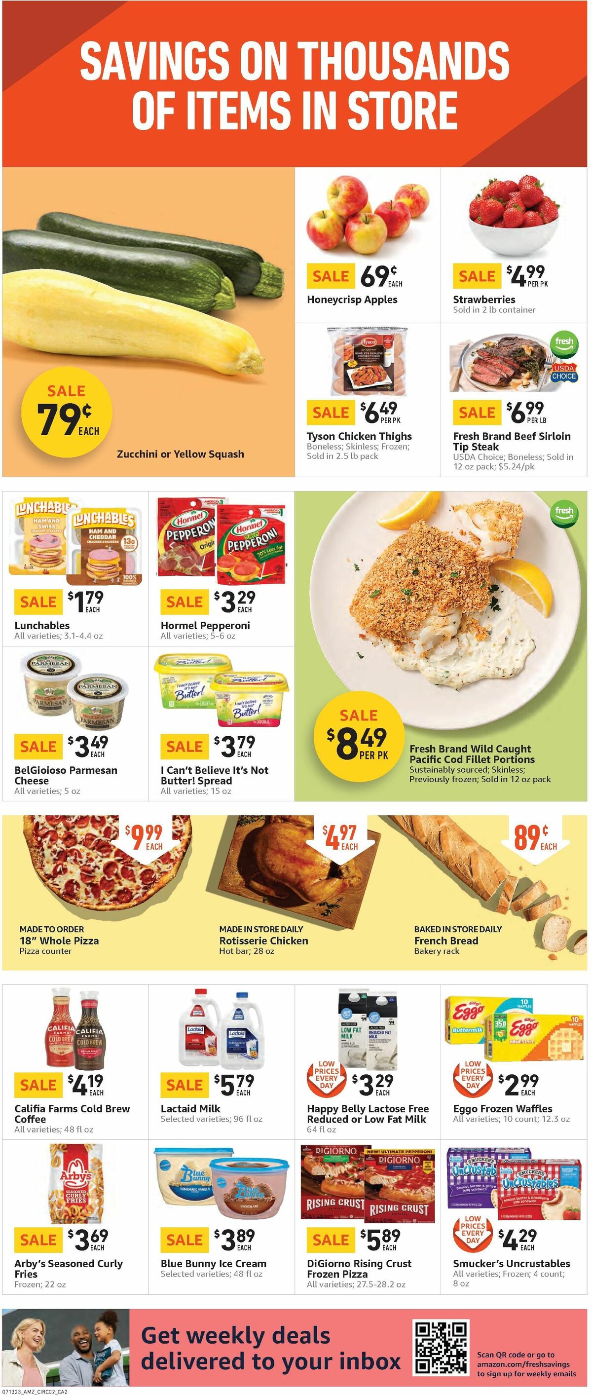 Amazon Fresh Weekly Ad from July 13