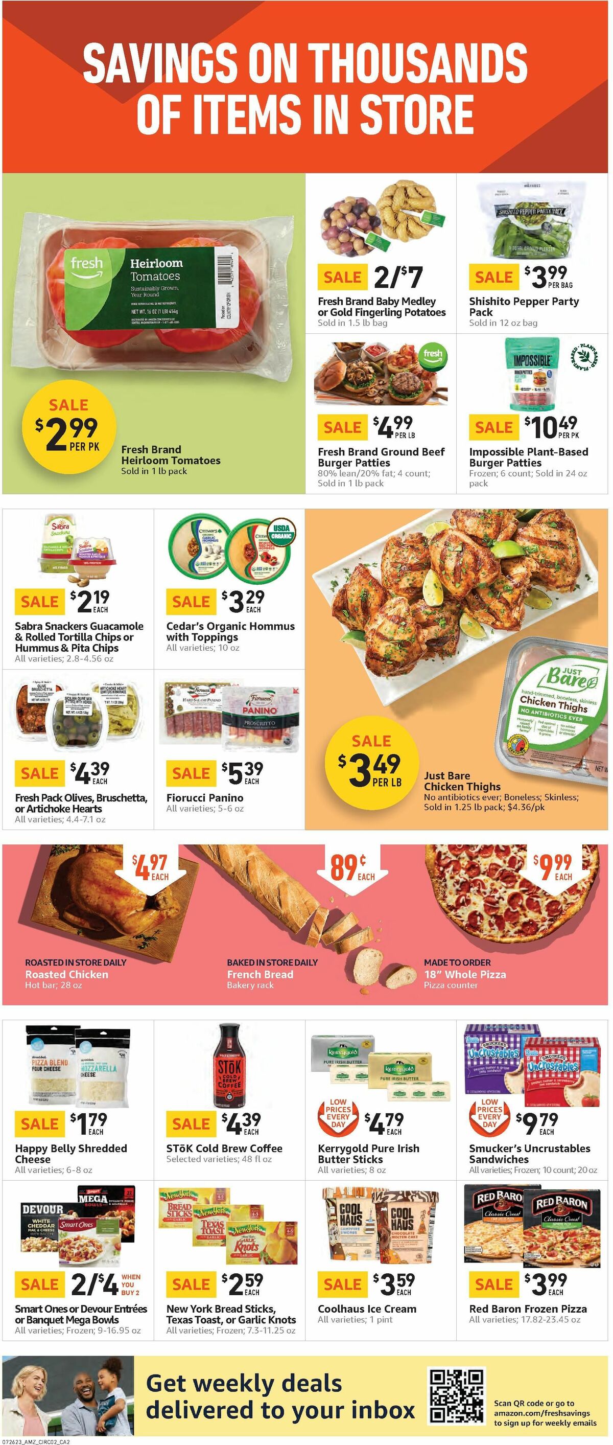 Amazon Fresh Weekly Ad from July 26