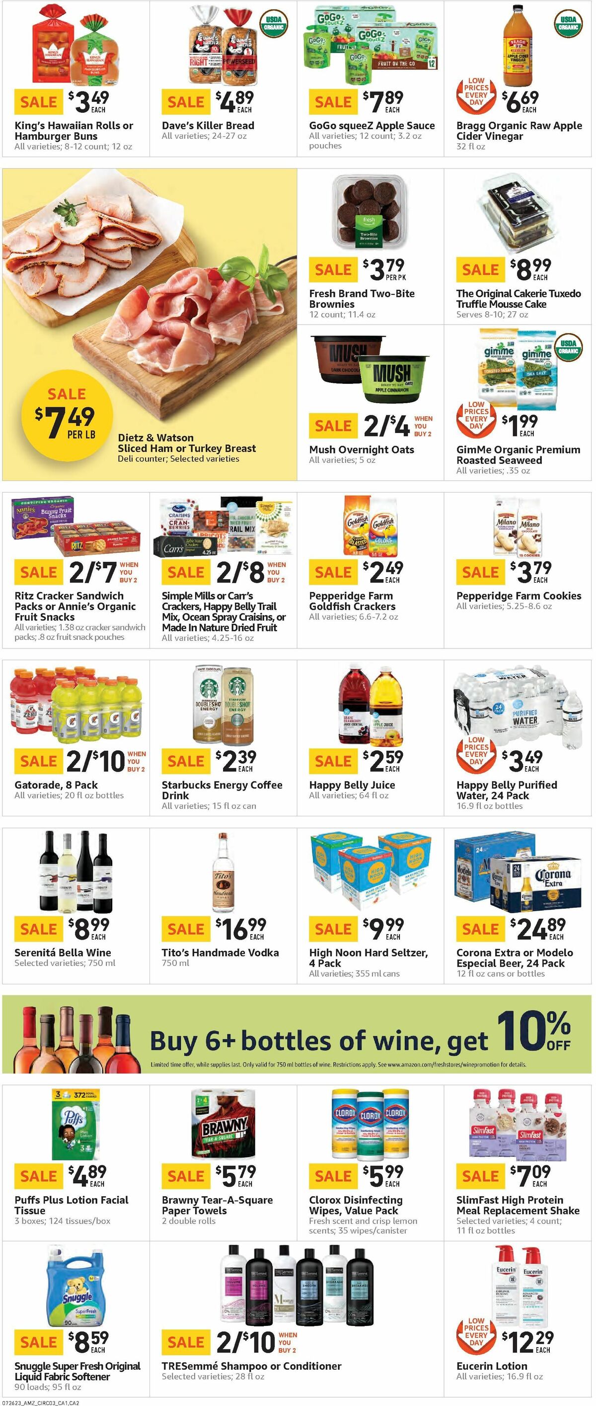 Amazon Fresh Weekly Ad from July 26